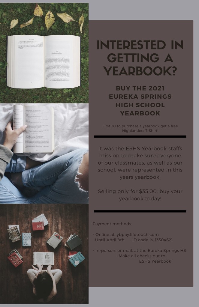 HS Yearbook flyer