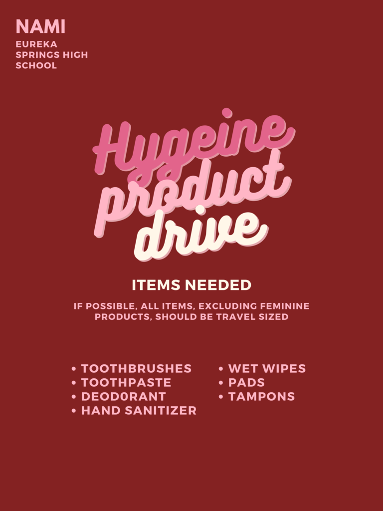 NAMI Hygiene Product Drive